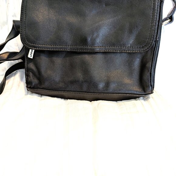 GIANI BERNINI BLACK SHOULDER LEATHER BAG VINTAGE IN GREAT CONDITION - Picture 11 of 12